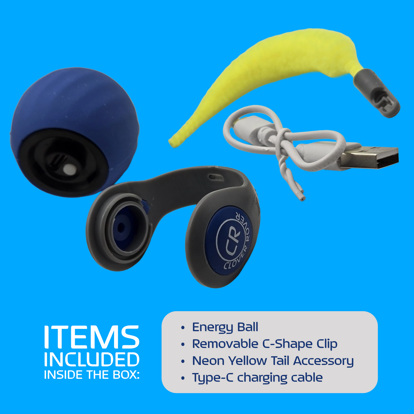 Clover Rover Energy Ball Cat Toy - Version Bengal